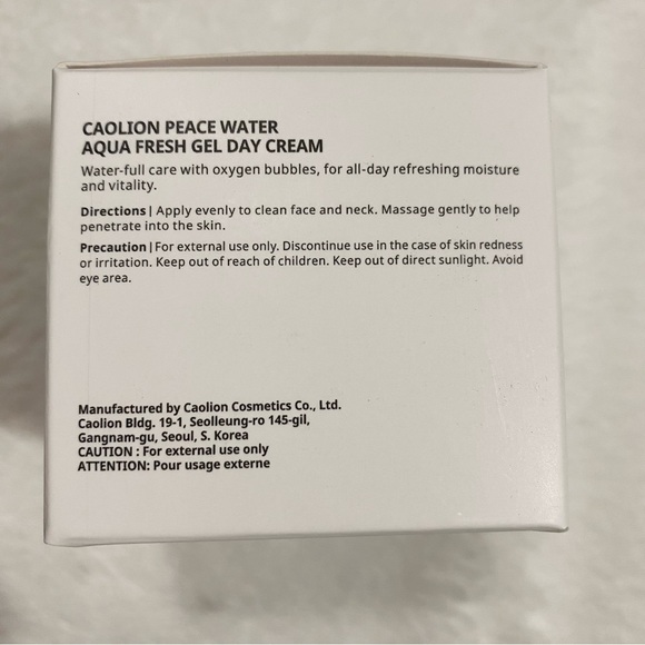 Caolion Peace Water Fresh Gel Day Cream - Picture 3 of 5